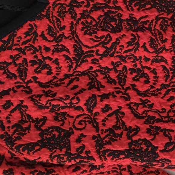 Anthropology x Tracy Reece vneck textured stretchy bodycone Christmas midi dress - Picture 4 of 7